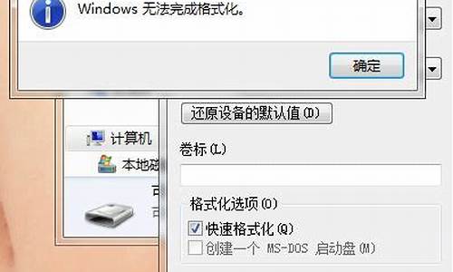 电脑格式化失败_电脑格式化失败 未进行任何初始化